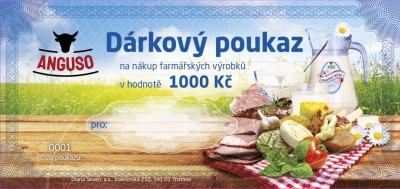 Dárkový poukaz v hodnotě 1000 Kč