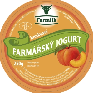 Farmářský broskvový jogurt 250 g
