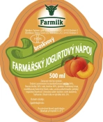 Farmářský jogurtový nápoj broskev 500 ml